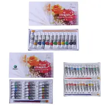 12/18/24 conjunto de cores da pintura da aguarela da arte 5ml tubo rico vívido cor para o transporte da gota do estudante