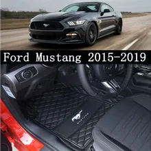 Новые автомобильные аксессуары стильные Пользовательские Коврики для ног 3D роскошные кожаные автомобильные коврики подходит для Ford Mustang