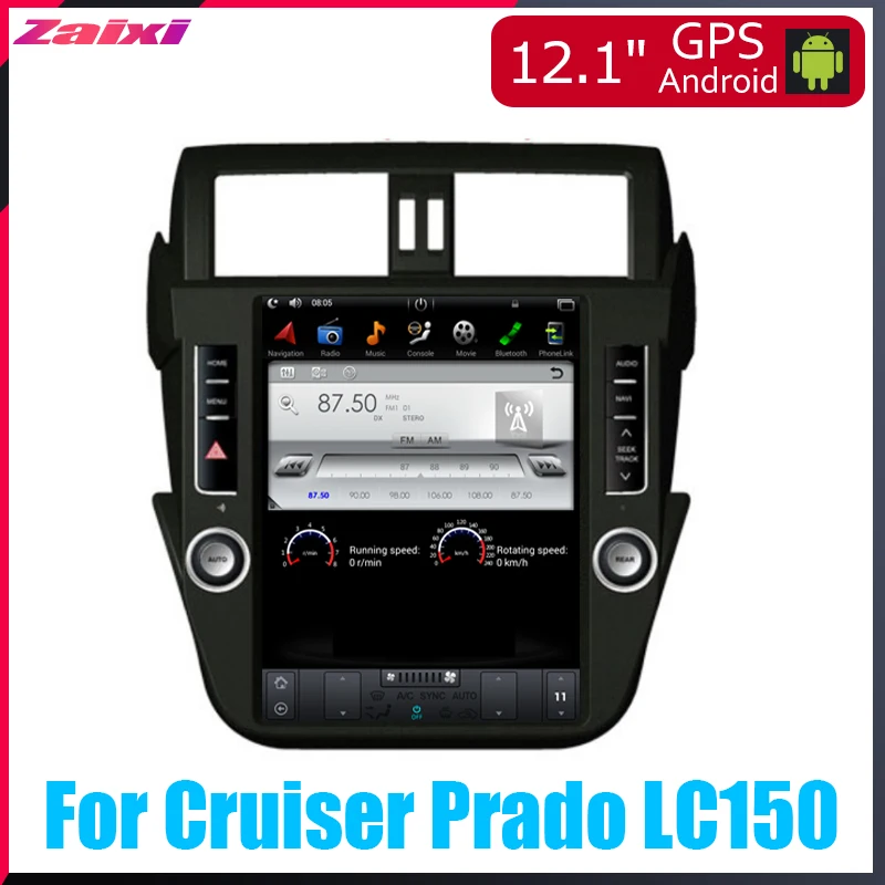 ZaiXi Android автомобильный мультимедийный GPS для Toyota Land Cruiser Prado LC150 2014 ~ 2017 радио