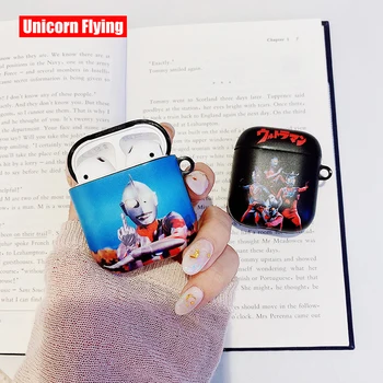 

LinXiang Funny Spoof Middle Finger Ultraman Family Anime Bluetooth Earphone Cover Protective Case For Apple Airpods 1 2
