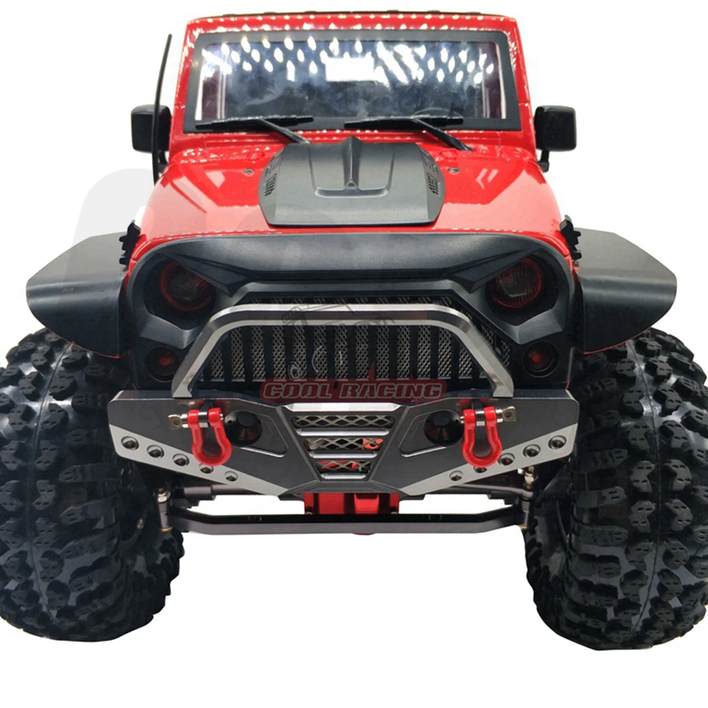 RC автомобиль металлические передние задние бамперы с запасной консоль с шиной для 1/10 RC Гусеничный осевой Scx10