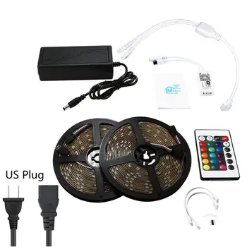 

Wifi Smart LED Strip Lights RGB Color Changing Light Strip Kit With Remote Control Box For Room Bedroom Ceiling Decoration
