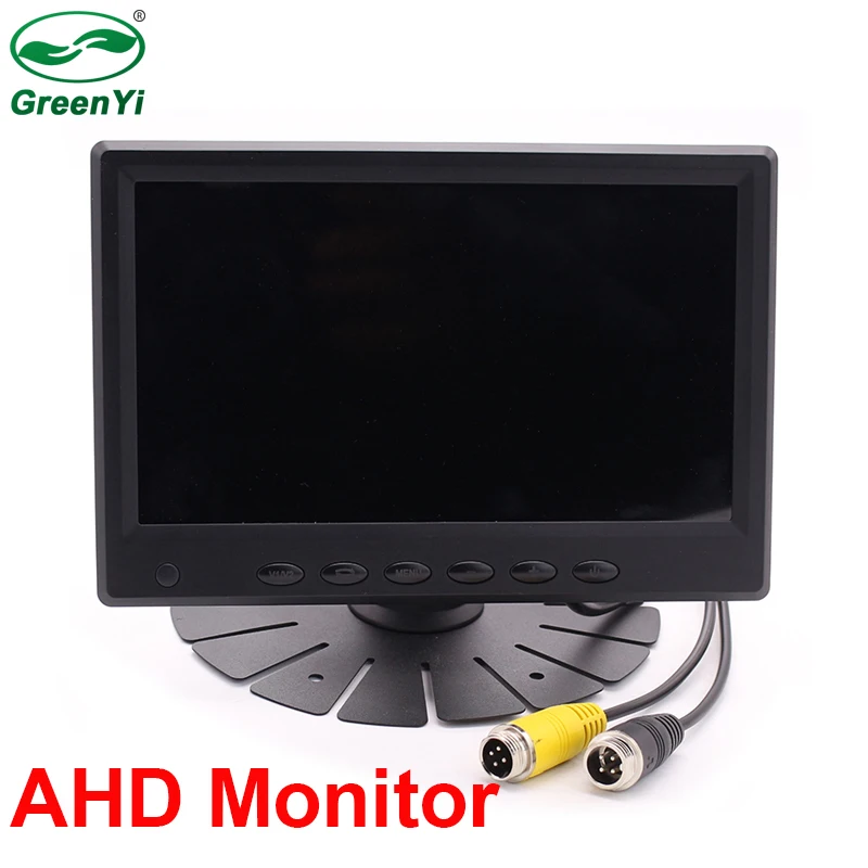 HD " 1024x600 ips экран AHD Грузовик Автобус Парковка монитор с 2CH 1280*960P обратный резервный AHD камера 10 м 15 м 20 м кабель Optible - Цвет: AHD Monitor