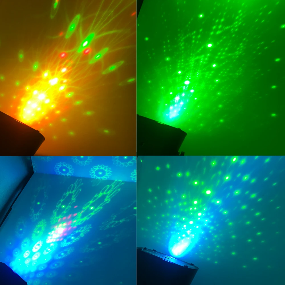 Миниатюрный RGB диско светильник светодиодный лазерный сценический прожектор