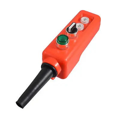 

24V Latching Green Lamp ON-OFF-ON Selector Up Down Hoist Push Button Switch
