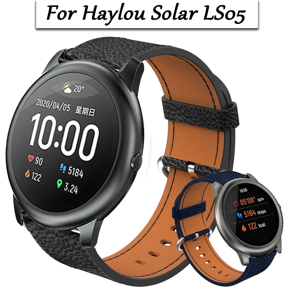 Ремешок из натуральной кожи для смарт часов Lou haysolar LS05 сменный Браслет наручных