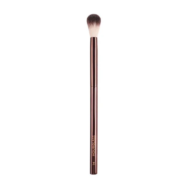 HOURGLASS Full Set Of Makeup Brushes Blush Powder Foundation Contour Eye Shadow Concealer EyeLiner Smudger Metal Handle Brushes 14NoBox