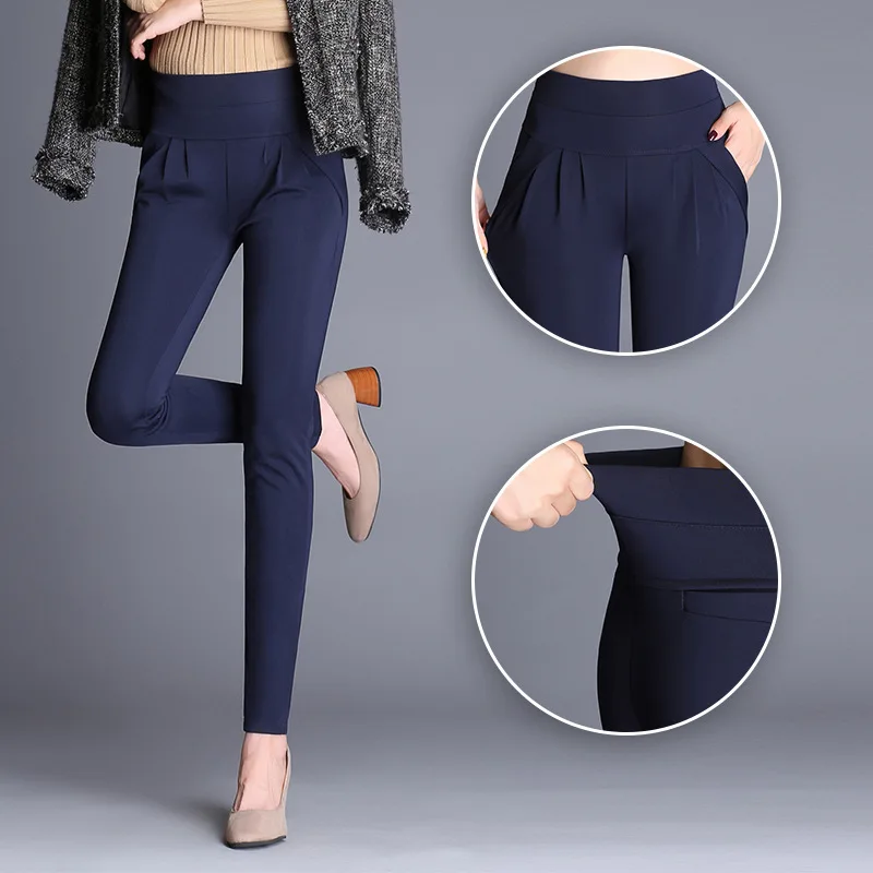 Брюки Стрейч Женские С Высокой Талией Купить