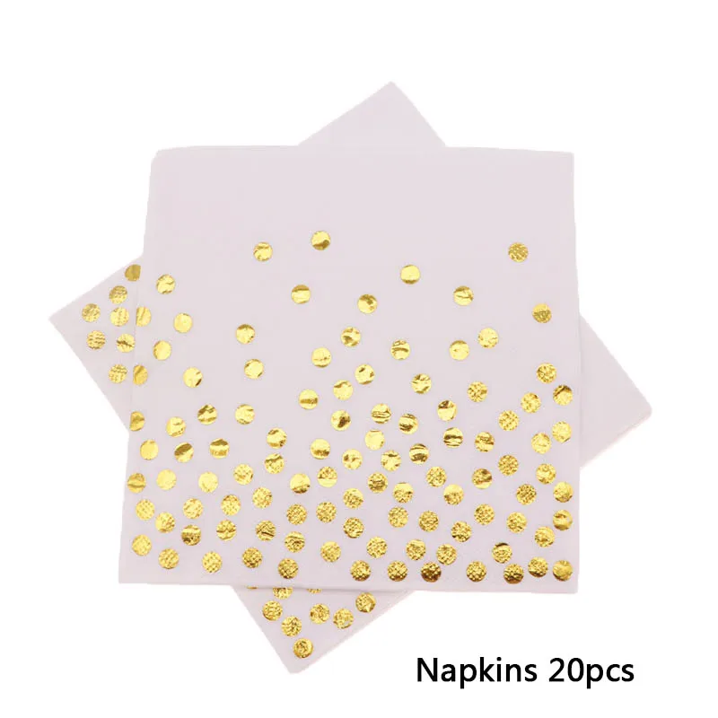 napkins Поднос для бумаги бронзового цвета для дня рождения, поднос для салфеток, набор, уплотненные бронзовые вечерние принадлежности, украшение на день рождения - Цвет: napkins