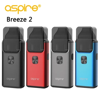 

Aspire Breeze 2 AIO Vape Kit 3ml/2ml Tank Atomizer Built-in 1000mAh Battery Electronic Cigarette vaporizador Vaper