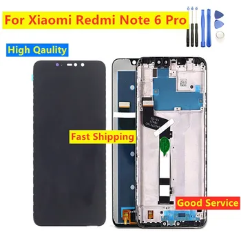 

For Redmi Note 6 Pro Display Screen Assembly With Frame For Xiaomi Redmi Note 6 Pro LCD Touch Screen Digitizer Spare Parts