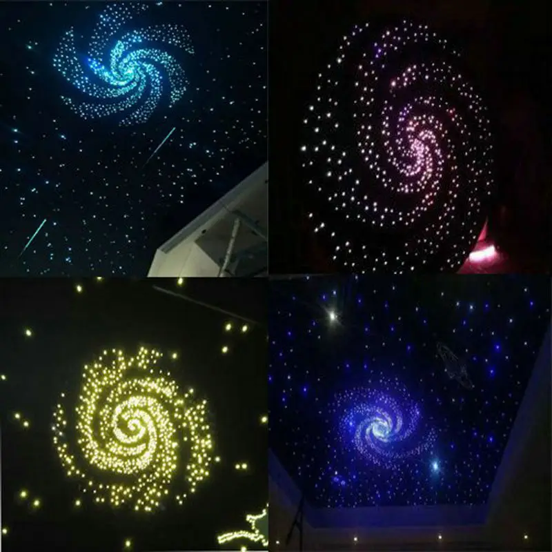 Fiber Optic Lamp Led Ambient Light 18 Holes 9W App Smart phone Meteor shooting star Led Light Engine Driver&2 Heads Voice Remote controlled Car Roof Twinkle Source fiber optic lamp led ambient light