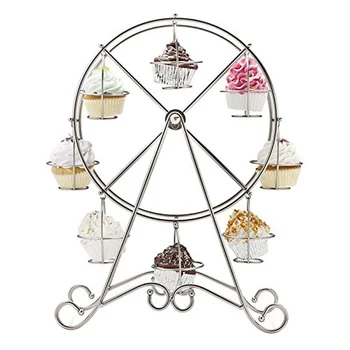 

Cupcakes Display Stand Wheel Cakes Holder Dessert Serving Tray Wedding Party Furnishing Accessories Cake Tools