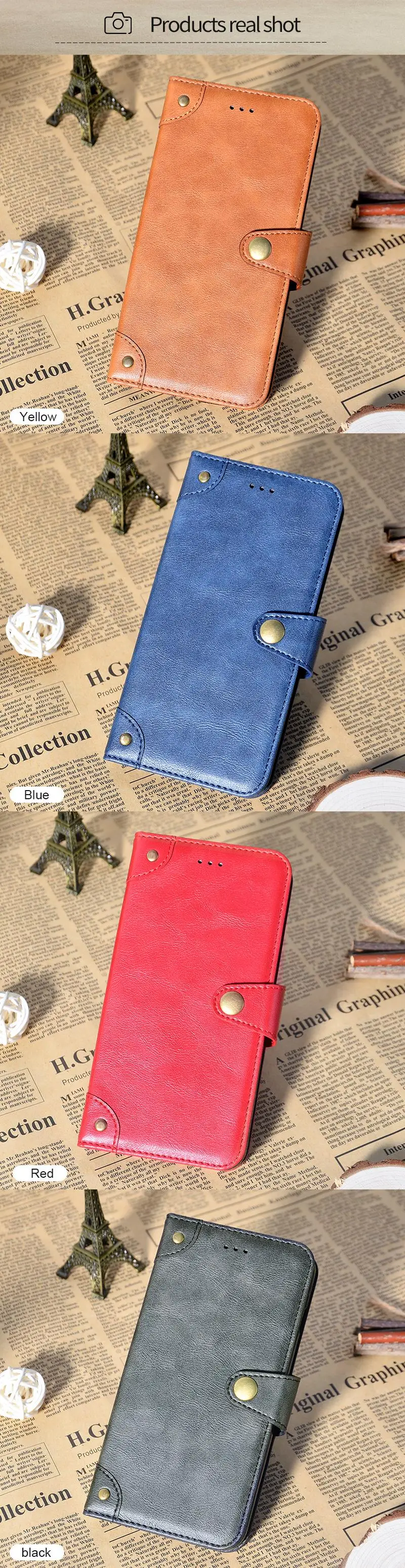 Business Leather Case For LG Stylo 5 Stylo5 Case Luxury Vintage Flip Wallet Cover For LG Stylo 5 Q720CS Retro Cover 6.2 inch