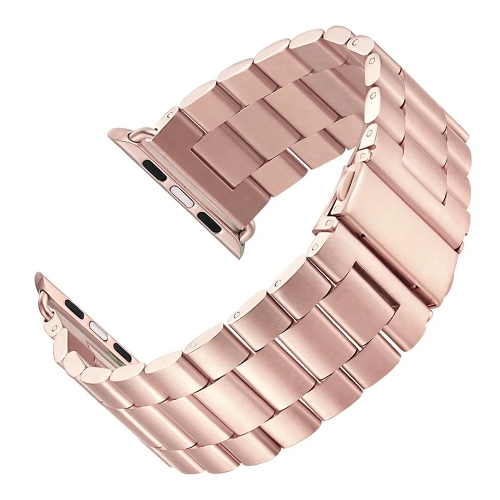 Ремешок для часов из нержавеющей стали для Apple Watch 5 Band Series 5 4 3 2 1 браслет металлический ремень для iWatch 40 мм 44 мм 38 мм 42 мм