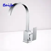Kitchen Faucets Brass Bathroom Basin Faucet Deck Mounted Cold and Hot Water Mixer Tap Kitchen Sink Water Faucet Single Hole Tap