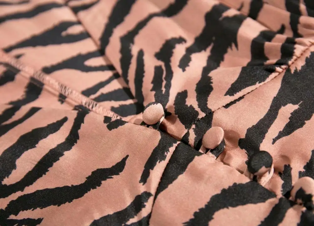 Bazaleas, Сексуальная рубашка с v-образным вырезом, тигровый принт, blusas mujer de moda,, винтажные пуговицы, Женские топы и блузки