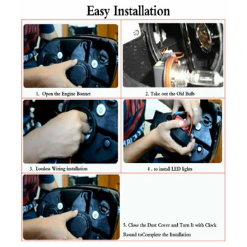 

Parts Angel Eye bulb Accessories Blue H8 LED Halo Light For BMW E60 E92 E90 E82 E70