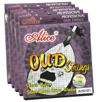 

5 Sets Alice AOD101 UD OUD 10-String Clear Nylon Silver-Plated Copper Wound