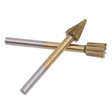 20 шт. титановое покрытие заусенцев роторные сверла инструменты резак напильники набор хвостовик