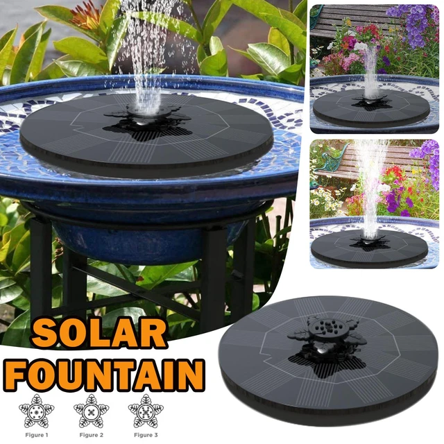 Mini fontaine d'eau solaire flottante, piscine, sécuritaires, bain