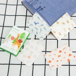 Carte postale de vœux pour étudiants, 28 feuilles/ensemble, Kawaii, Mini enveloppe de lettres d'anniversaire, pour planificateur de messages 