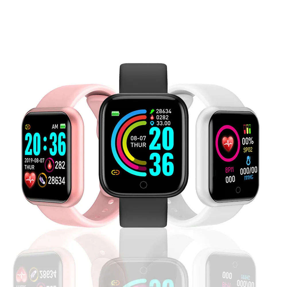 

ST 2020 Y68 Smart Watch Fitness Bracelet Activity Tracker Heart Rate Monitor Blood pressure Bluetooth Watch for ios Android