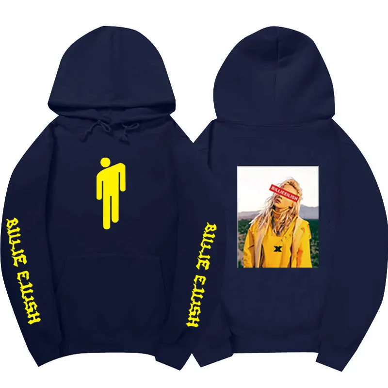 Billie Eilish толстовки наборы спортивный костюм для мужчин с капюшоном Мужские повседневные осенние зимние теплые толстовки спортивные штаны набор для мужчин и женщин хип-хоп костюм