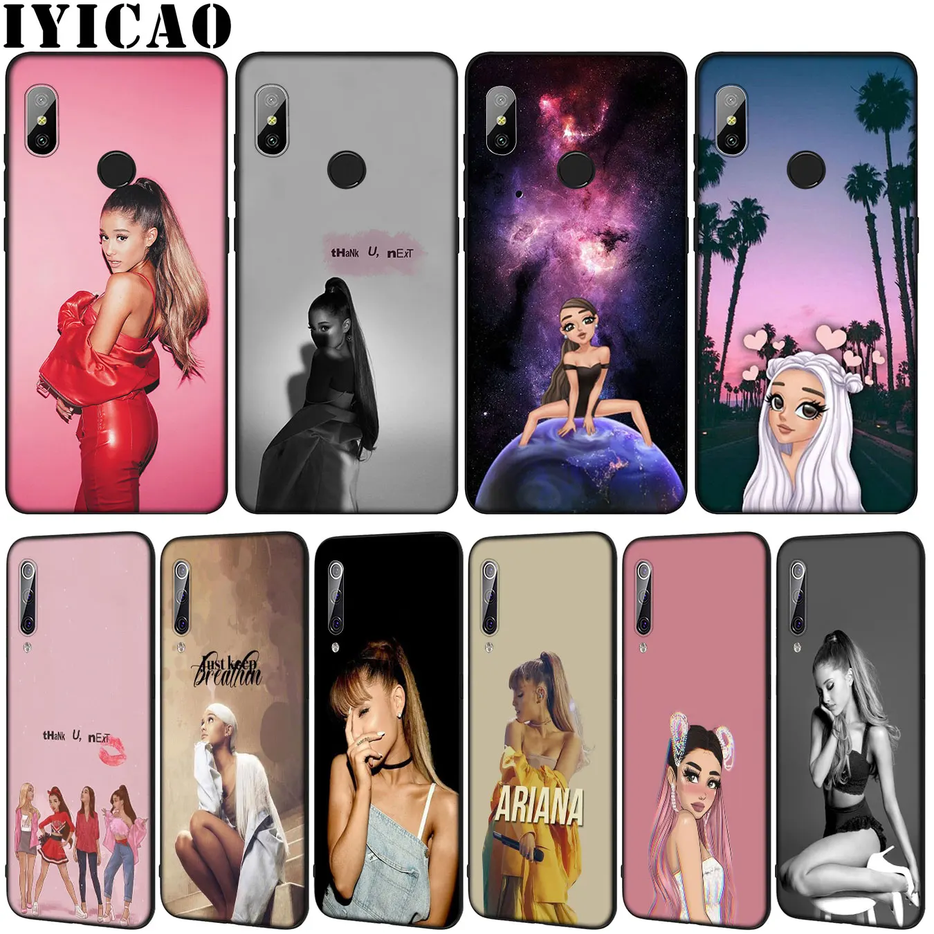 Мягкий силиконовый чехол для телефона IYICAO Ariana Grande Ag Xiaomi Mi 10 9 9T A3 Pro 8 SE A2 Lite A1 6 CC9 CC9E