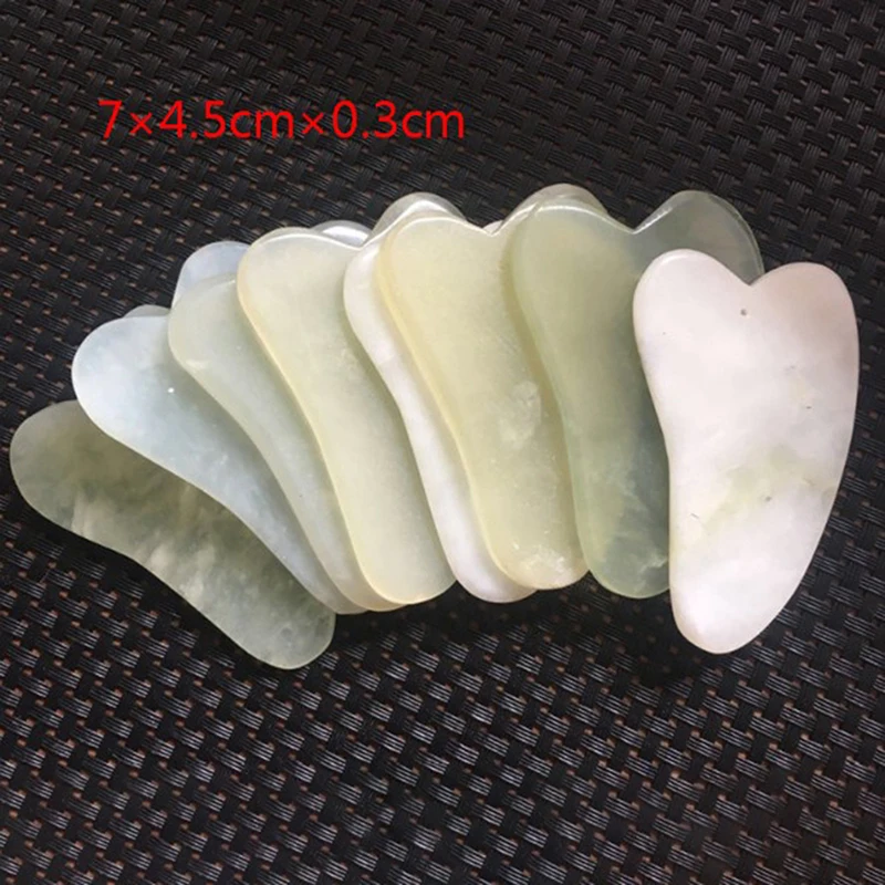 1PCS Jade Gua Sha Board Scraper Xiuyan Jade Stone Guasha Massage Tool Facial And Body Treatment Scraping Care Healthy Massage