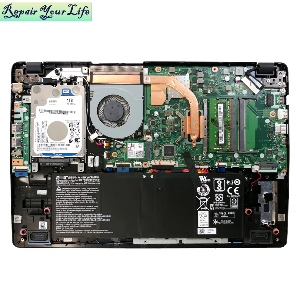 Ventilador do radiador para Acer Aspire, ventiladores