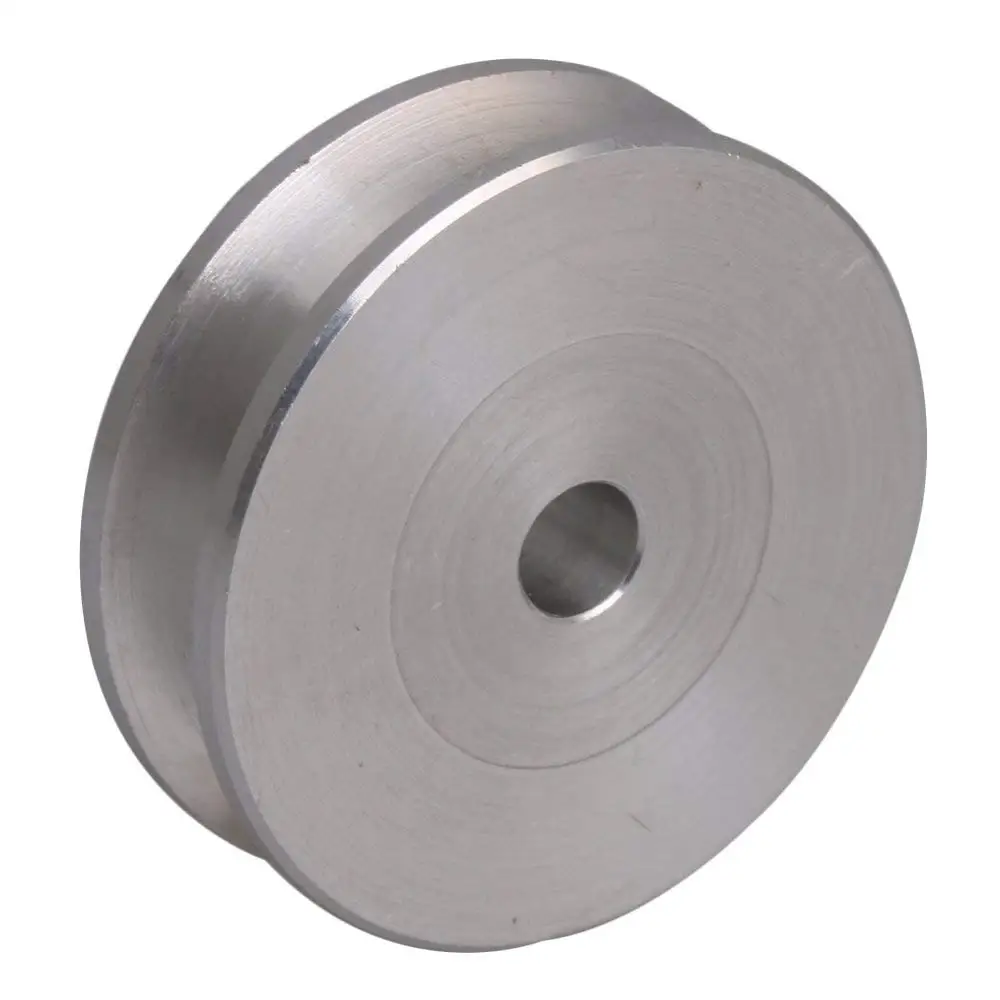 Fixed Pulley Belt Pulley 31x15 Aluminum Alloy Single Groove 5MM 6MM 7MM Fixed Bore Pulley for Motor Shaft 3-5MM PU Round Belt