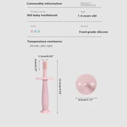 Kids Soft Silicone Toothbrush Teether Baby Children Dental Oral Care Tooth Brush Teething Toy