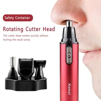 

4 In 1 Multi-function Electric Ear Nose Trimmer Electric Shaver Beard Face Eyebrows Nose Ear Trimmer Hair Removal Shaver TSLM1