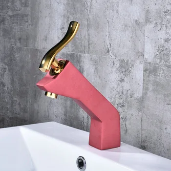 

Full Copper Basin Faucet Single Hole Single Handle Hot And Cold Faucet Bathroom Washbasin Mixer