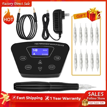 

Biomaser P300 Permanent Makeup Tattoo Machine kits Digital Control Panel Tattoo Cartridge Needle Machine Eyebrow Lip Pen
