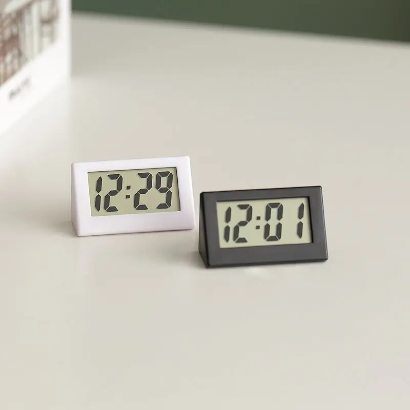 Mini LCD Digital Table Dashboard Desk Electronic Clock for Desktop Home Office digital desk clock