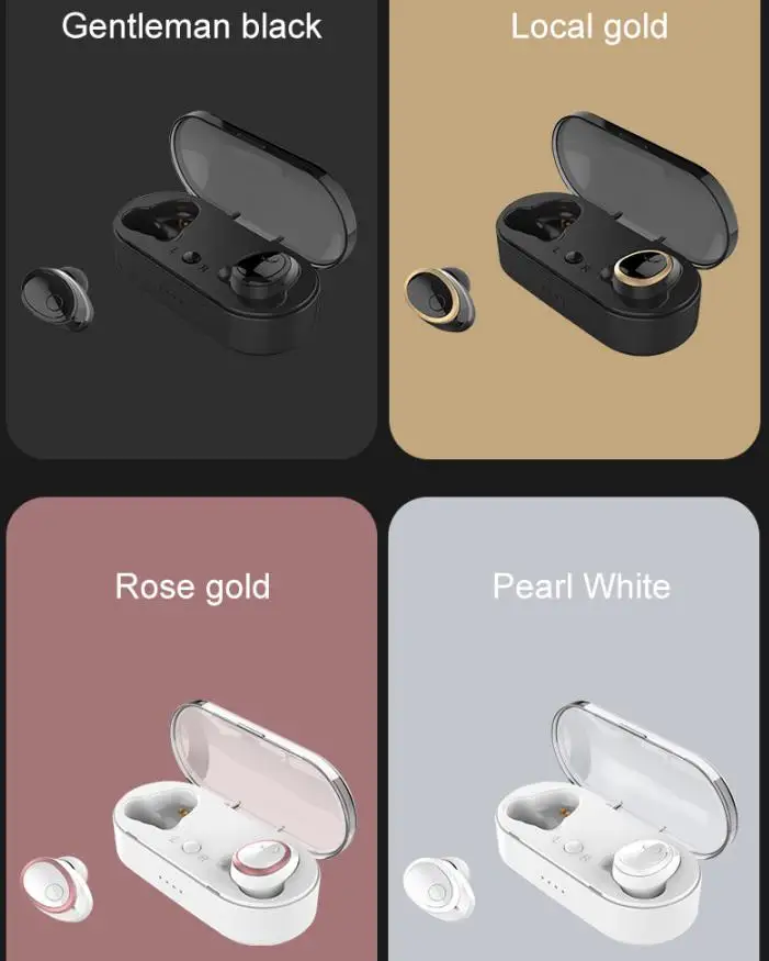 MeterMall Hifi звуковые эффекты TWS Беспроводные Наушники Модные Спортивные Bluetooth наушники для Android/IOS с 400 мАч зарядным устройством