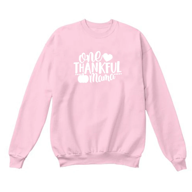 One thankful Толстовка Mama подарок матери на День Благодарения Женская мода с графикой для хипстеров хлопковый пуловер толстовки гранж Топы