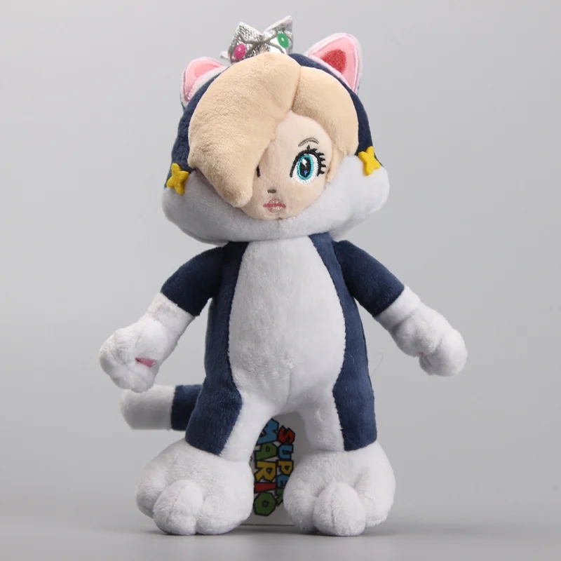 10pcs Rosalina 24cm 10 шт./партия Марио 3D мировой персонаж мягкая кошка Марио Луиджи кошка принцесса розалина и синяя плюшевая жаба игрушки Детский подарок - Цвет: 10pcs Rosalina 24cm