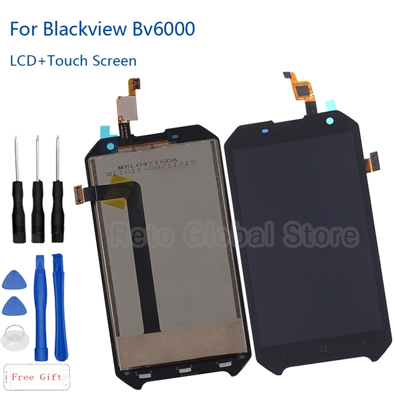 

100% Original 4.7" LCD For Blackview Bv6000 BV6000S LCD Display touch screen digitizer replacement For BV6000 LCD Repair Parts