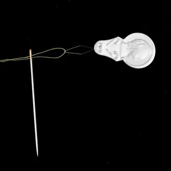 

Cheap 50 Pcs/Lot 3x41mm Aluminum Sheet Bow Wire Needle Threader Stitch Insertion Machine Hand Sewing Thread Leading Tool