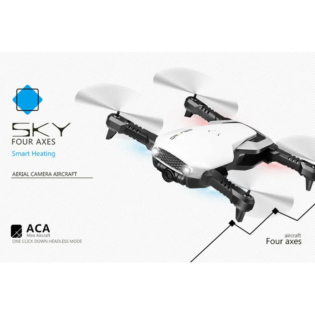H2 2.4Ghz Foldable 720P /480P Camera Drone RC Helicopter With Altitude Hold Headless Mode 360 3D Flip One Key Start/Landing