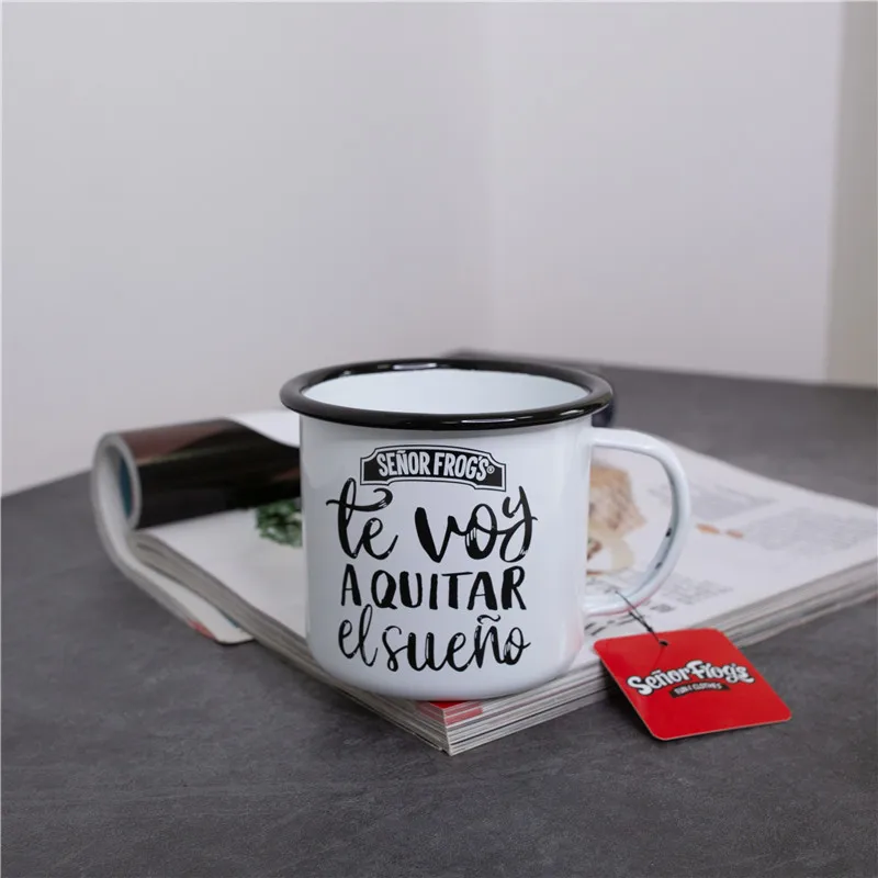 Экспортируемая в США утолщенная эмалированная чашка для воды стакан кружка