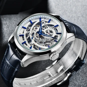 

2020 New PAGANI DESIGN Luxury Brand Automatic Men Skeleton Mechanical Watches 100M Waterproof Leather Watch clock Relojes Hombre