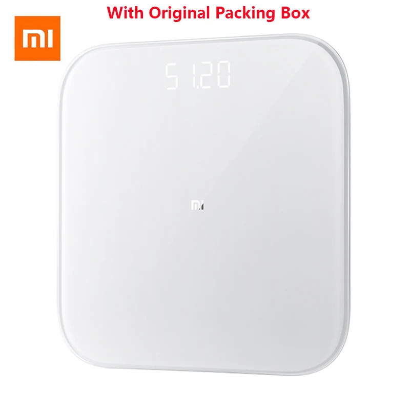 White Оригинальные Xiaomi mi умные весы 2 весы для здоровья Bluetooth 5 цифровые весы Поддержка Android 4,3 IOS 9 mi fit APP#3 - Цвет: White