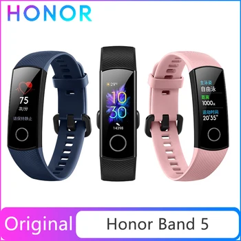 

Original Honor band 5 Global Version Blood Oxygen smartwatch fitness tracker AMOLED smart band heart rage ftness sleep tracker