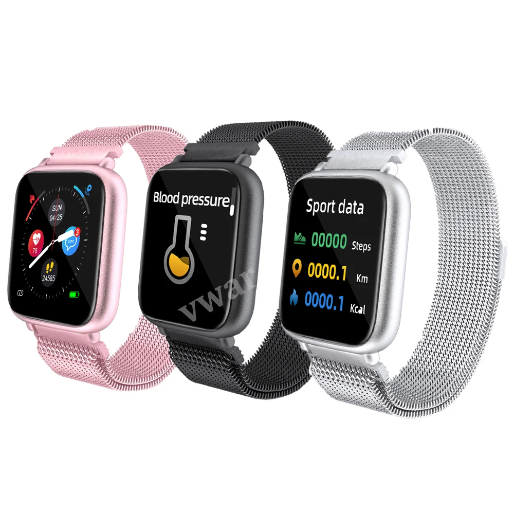  Vwar Bluetooth 5.0 Smart Watch P70 P80 Plus Blood Pressure Heart Rate IP68 Waterproof Sports Smartw - 32973760619