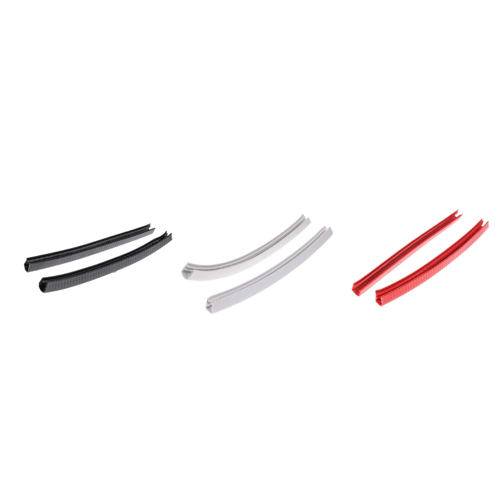 3 Pairs Rubber Skateboard Deck Nose Protection Strip Longboard Tail Guard 32x2cm