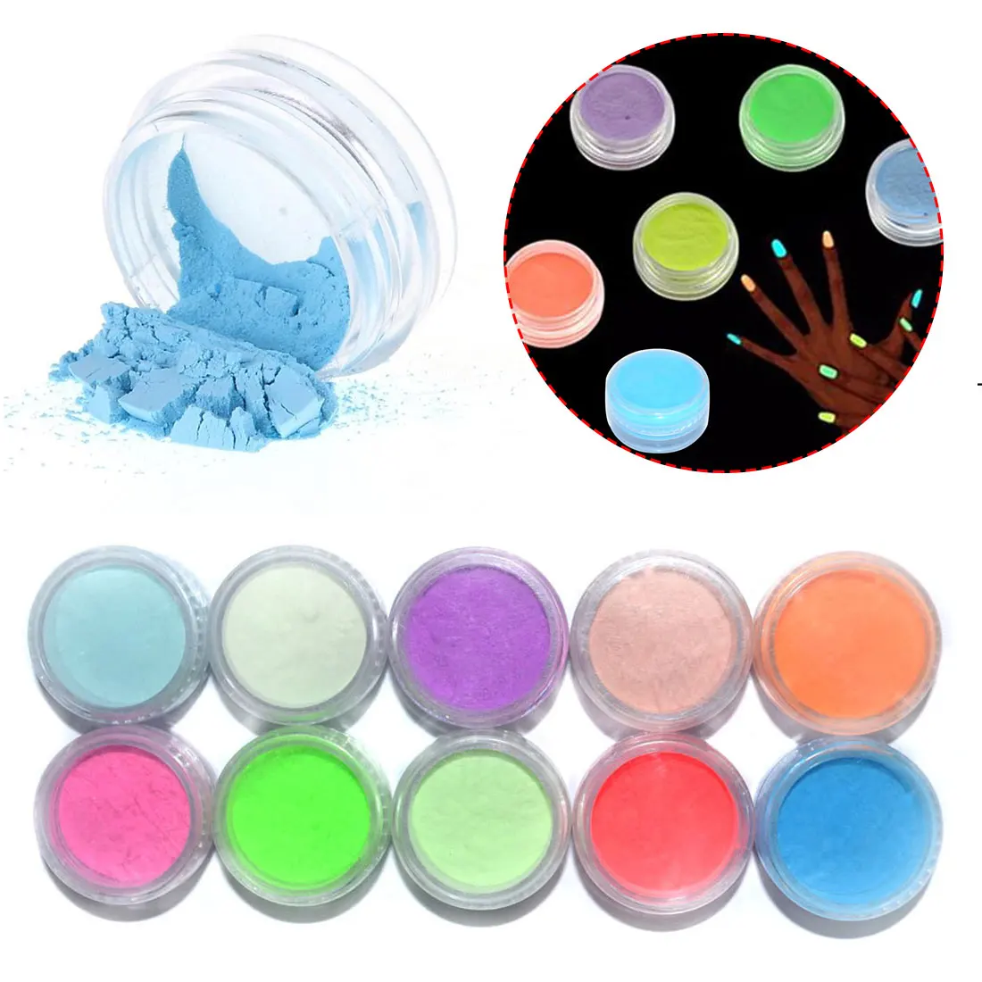 

1pcs 2g Nail Art Mirror Pigment Powder Nail Glitter Dip Powder Rose Gold Shining Chrome Powder Decoration